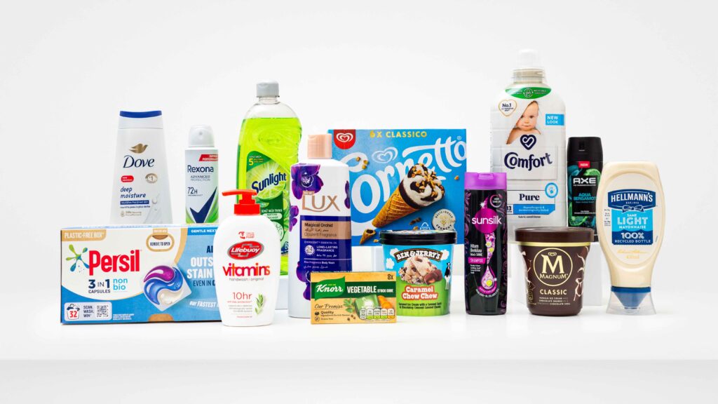 Eine Auswahl der vielen Marken von Unilever © Unilever